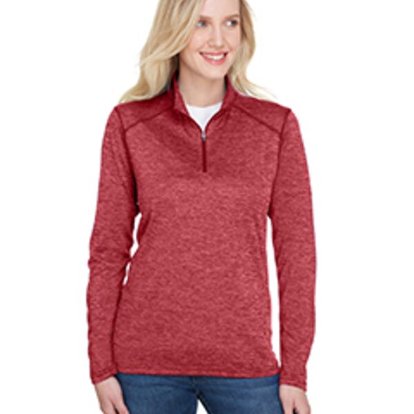 Ladies' Tonal Space-Dye Quarter-Zip Thumbnail